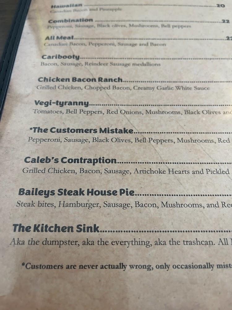 Bailey's of Bristol Bay Menu image 2