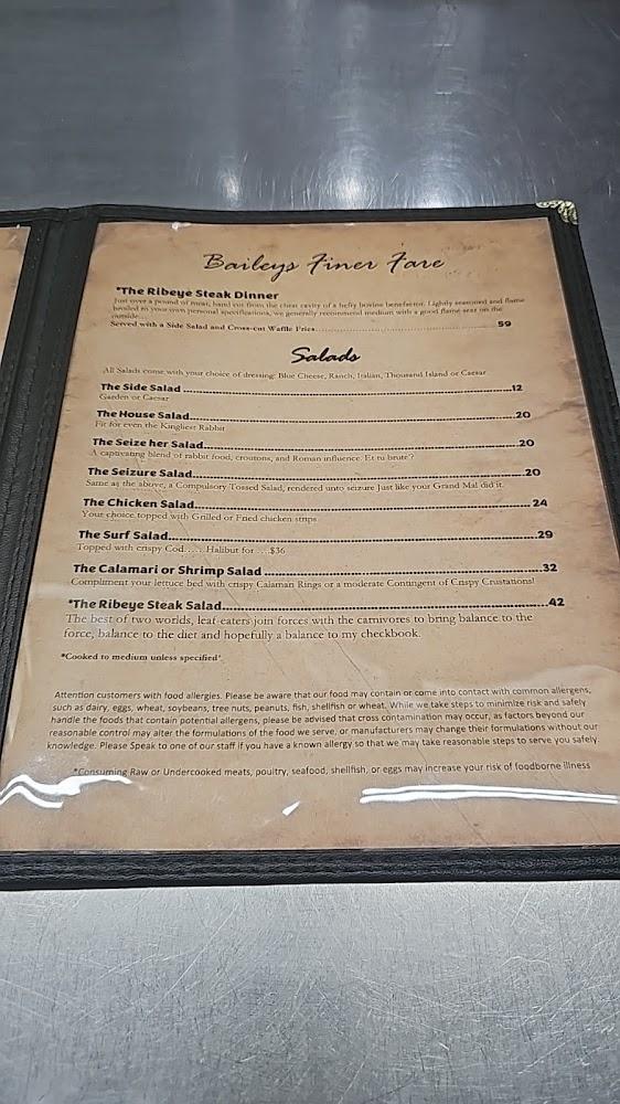 Bailey's of Bristol Bay Menu image 4